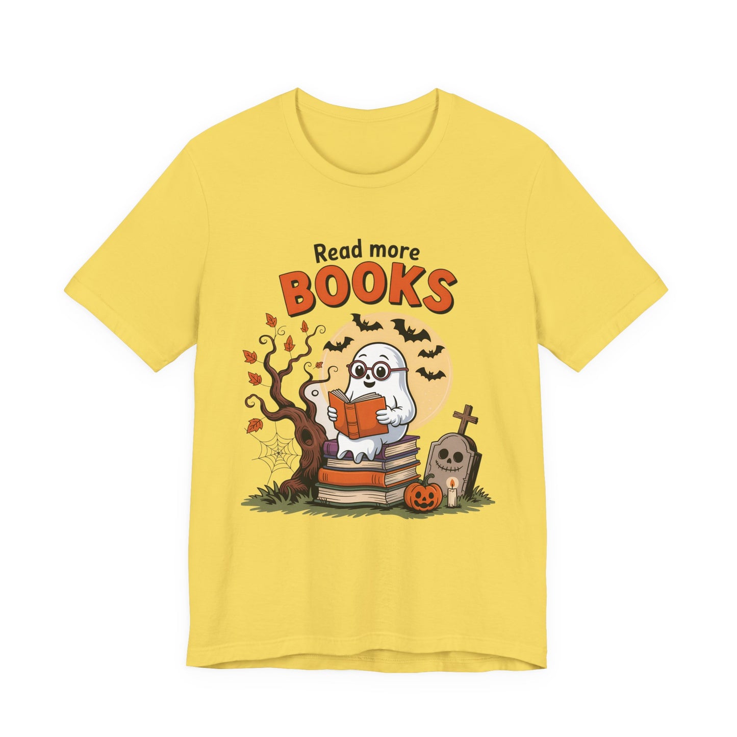 T-Shirt - Teacher / Halloween - Read More Books (01a)
