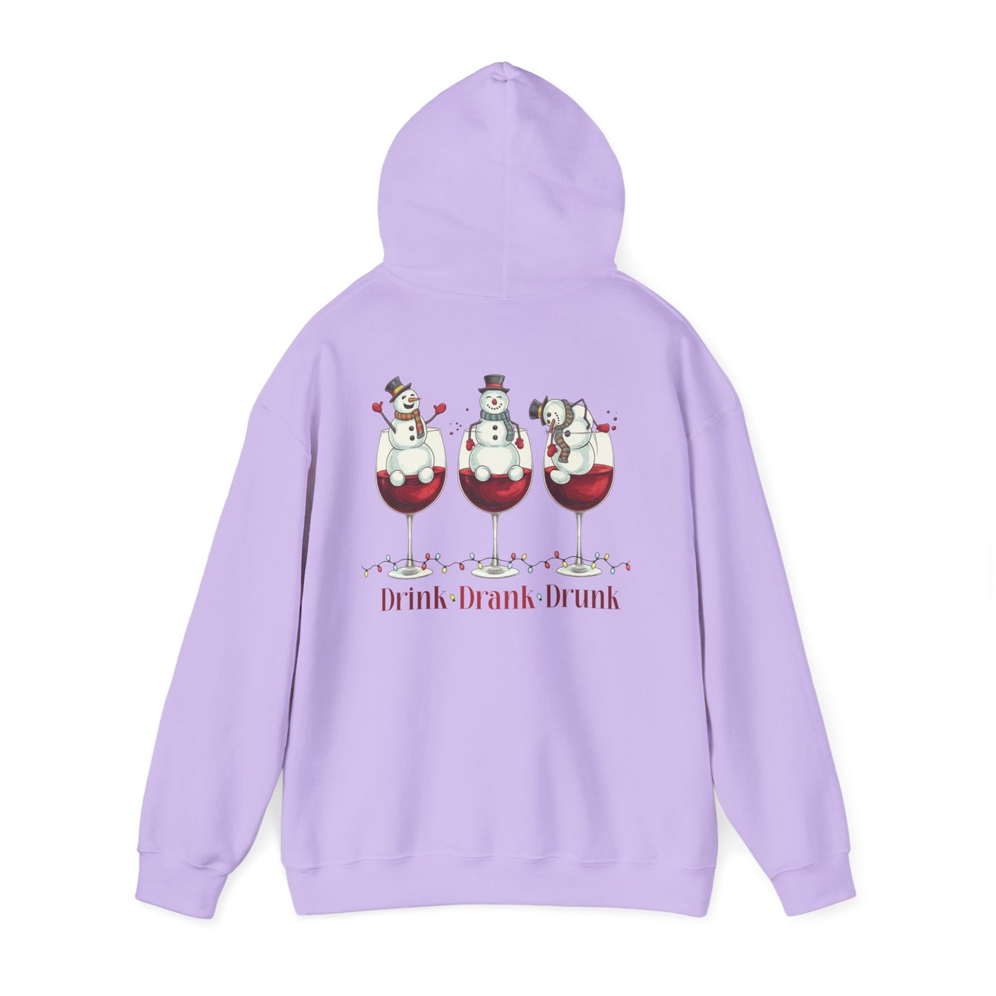 Heavy Blend Hoodie - Winter - Snowmen Drink Drank Drunk (01)