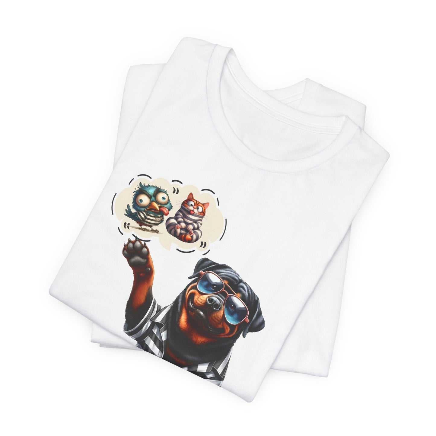 T-Shirt - Animal - Dog - I ate the cat that ate jail bird (1a)