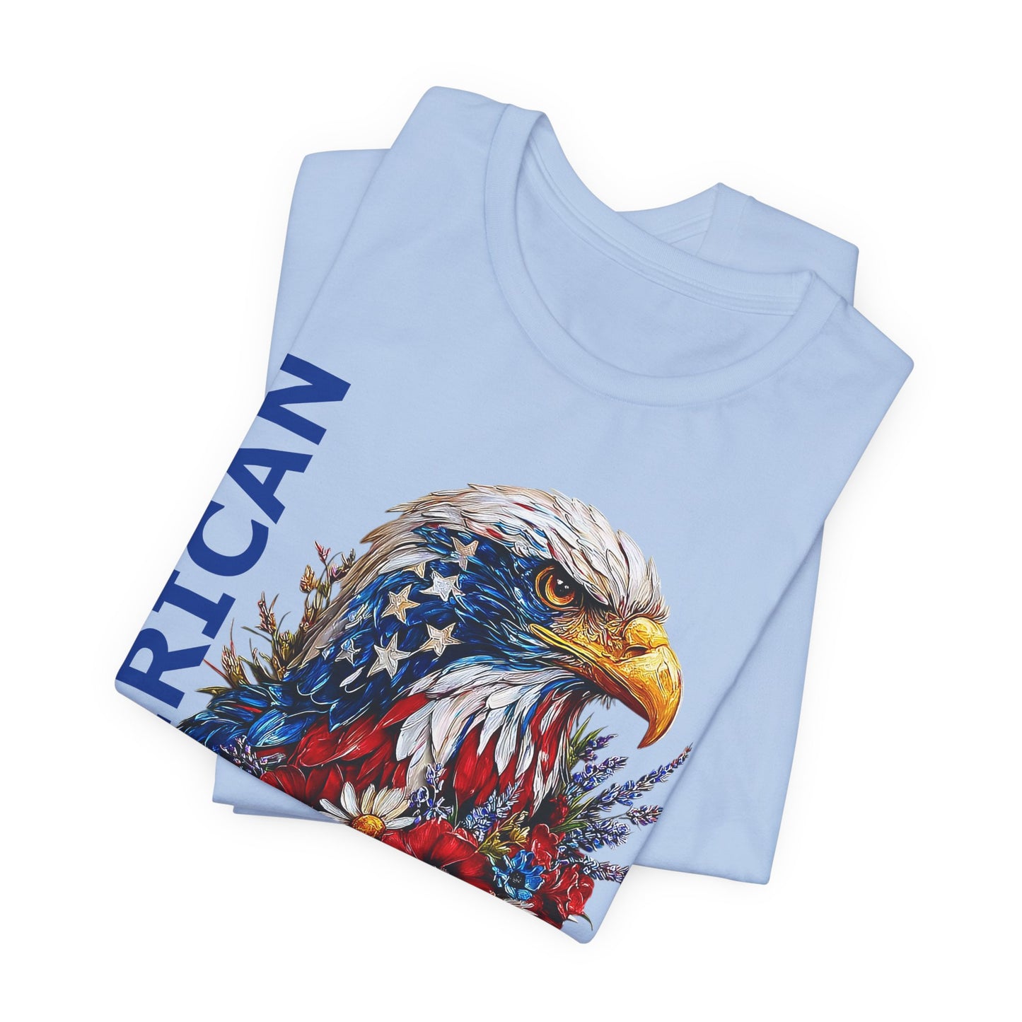 T-Shirt - American - American Girl with Eagle 01
