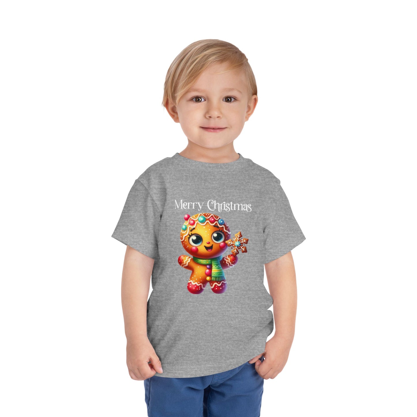 Toddler Tee - Christmas - Gingerbread - Merry Christmas (03a)