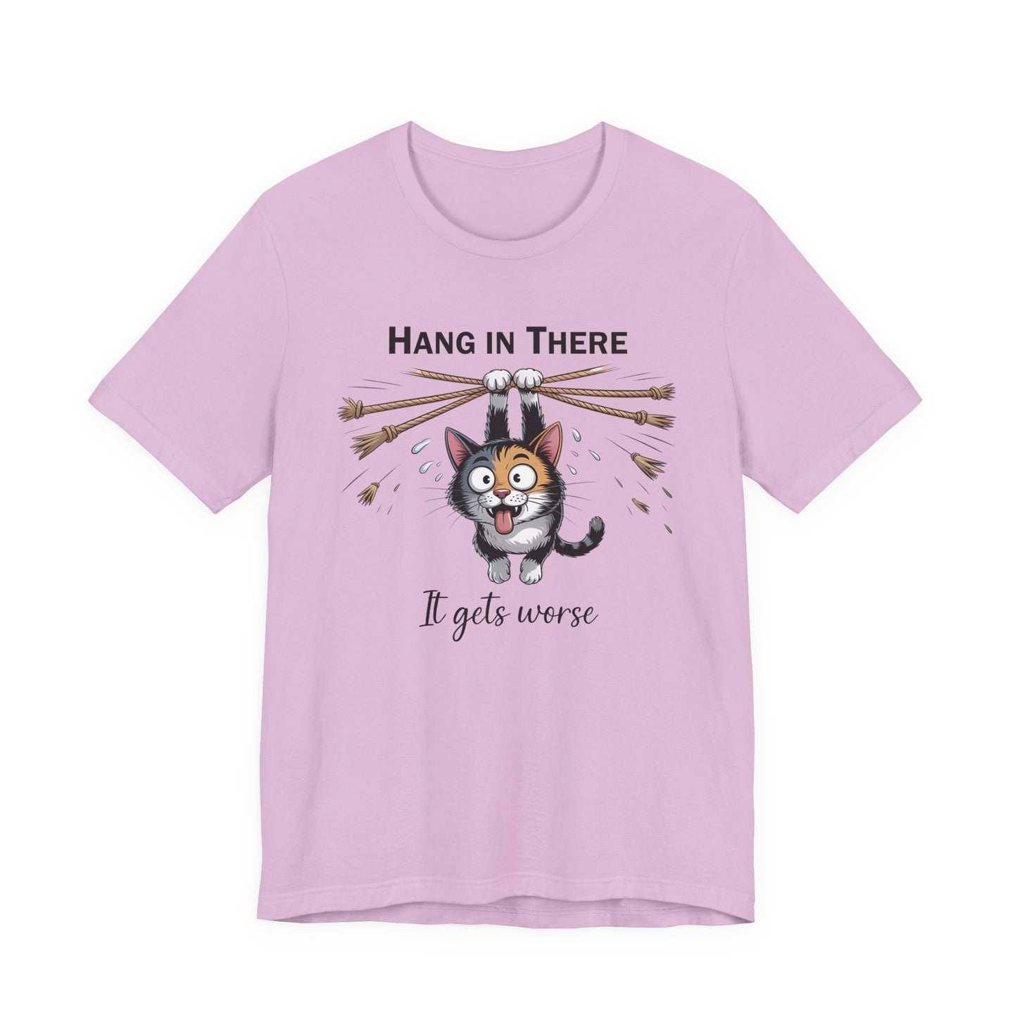 T-Shirt - Animal - Cat - Hang in there (1a)