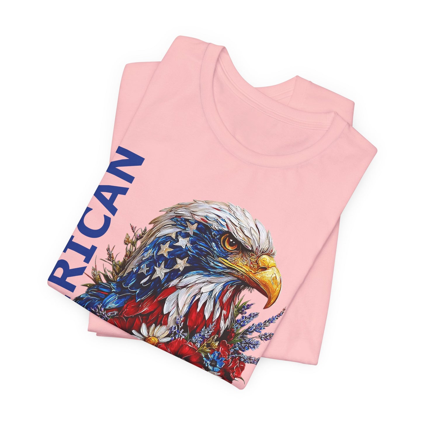 T-Shirt - American - American Girl with Eagle 01