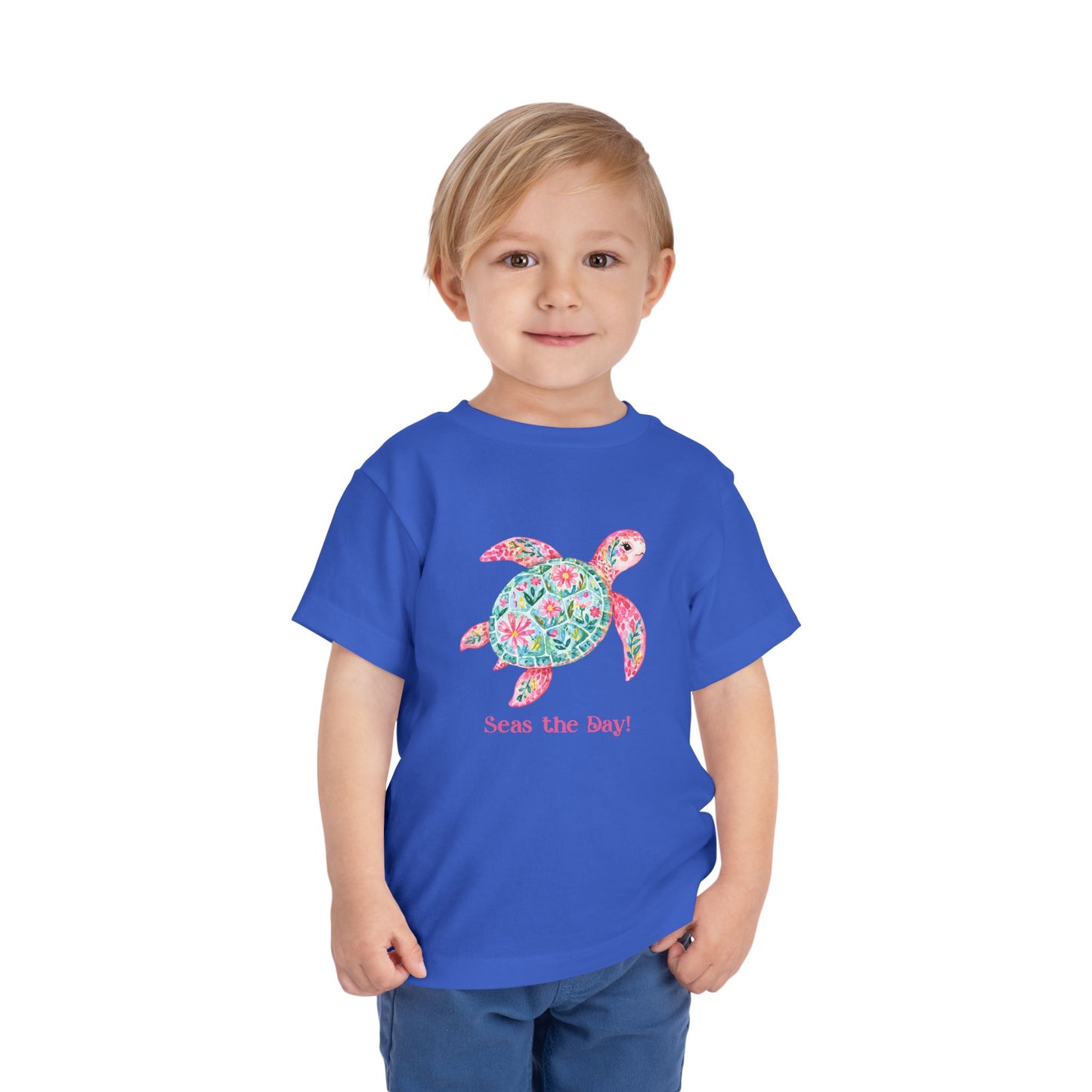 Toddler Tee - Animal - Seas the Day Turtle (01)