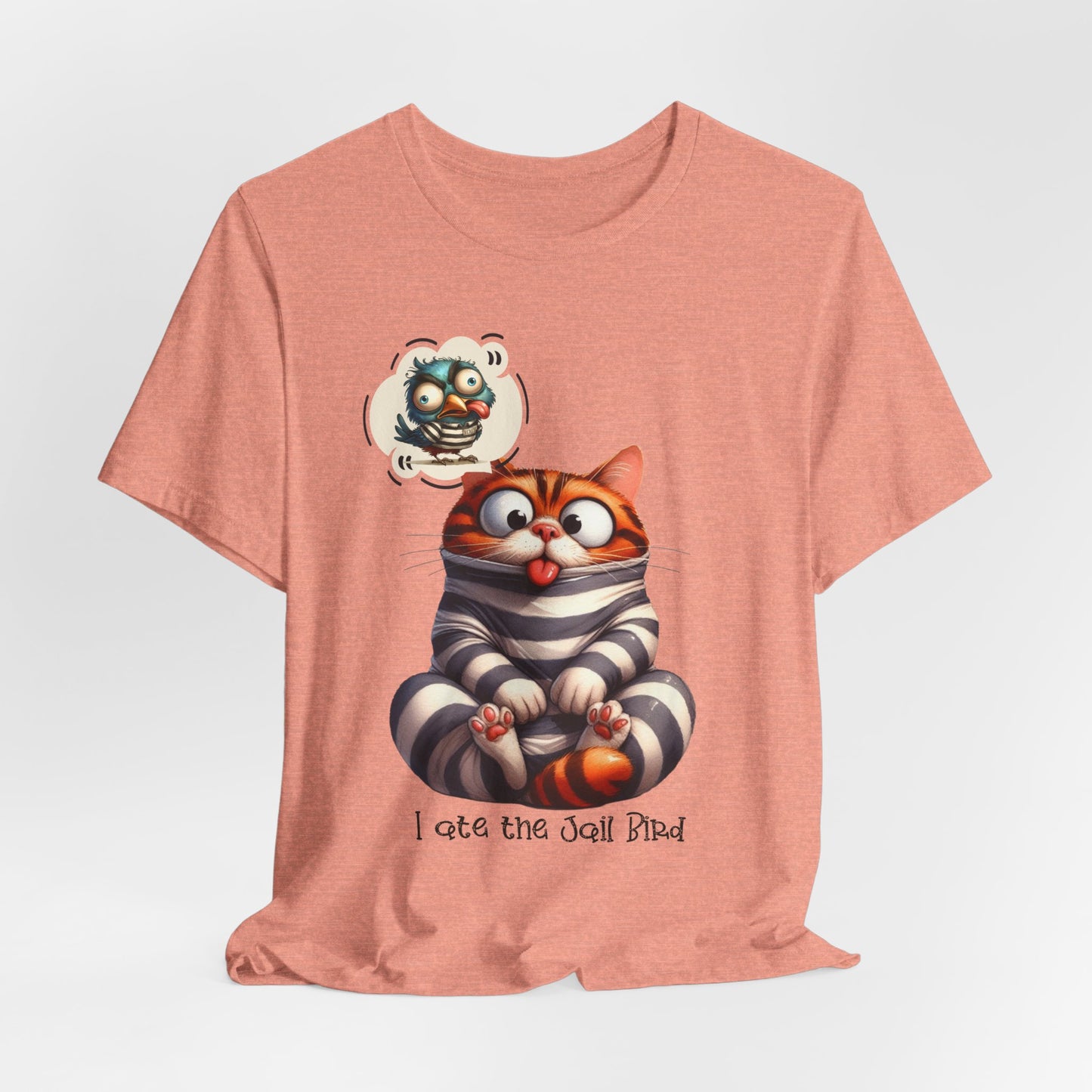 T-Shirt - Animal - Cat - I ate the jail bird (1a)