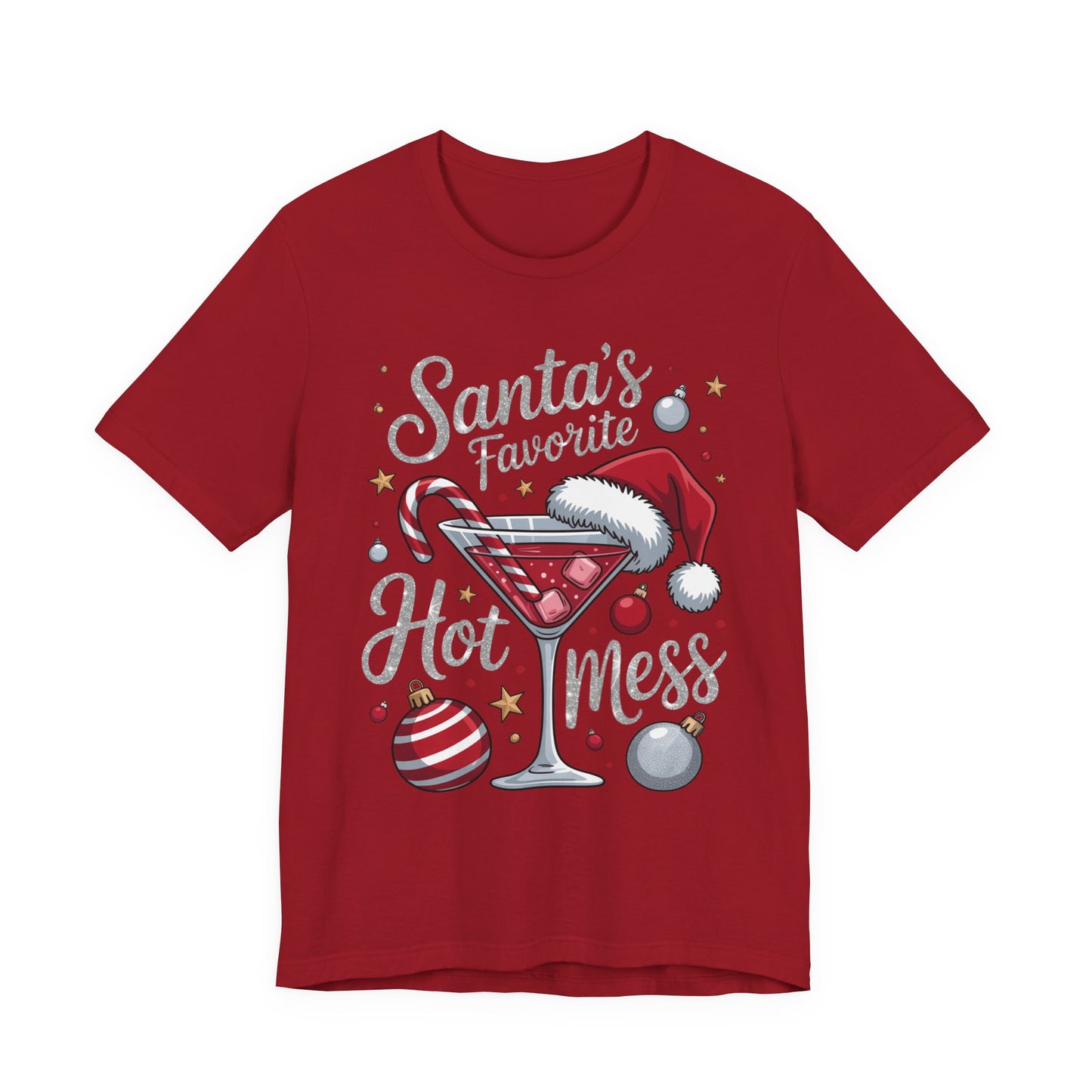 T-shirt - Christmas - Santa's Fav. Hot Mess (01)
