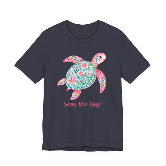 T-Shirt - Animal - Seas the Day Turtle (01)