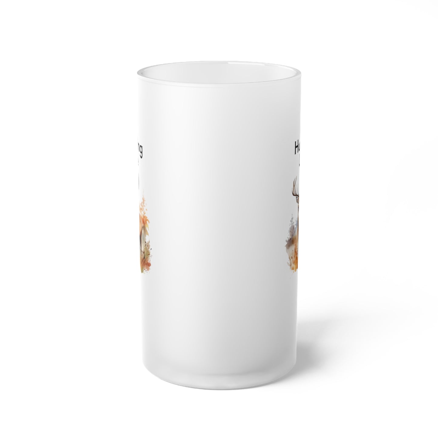 Frosted Glass Beer Mug - Hunting - Hunting Life (1)