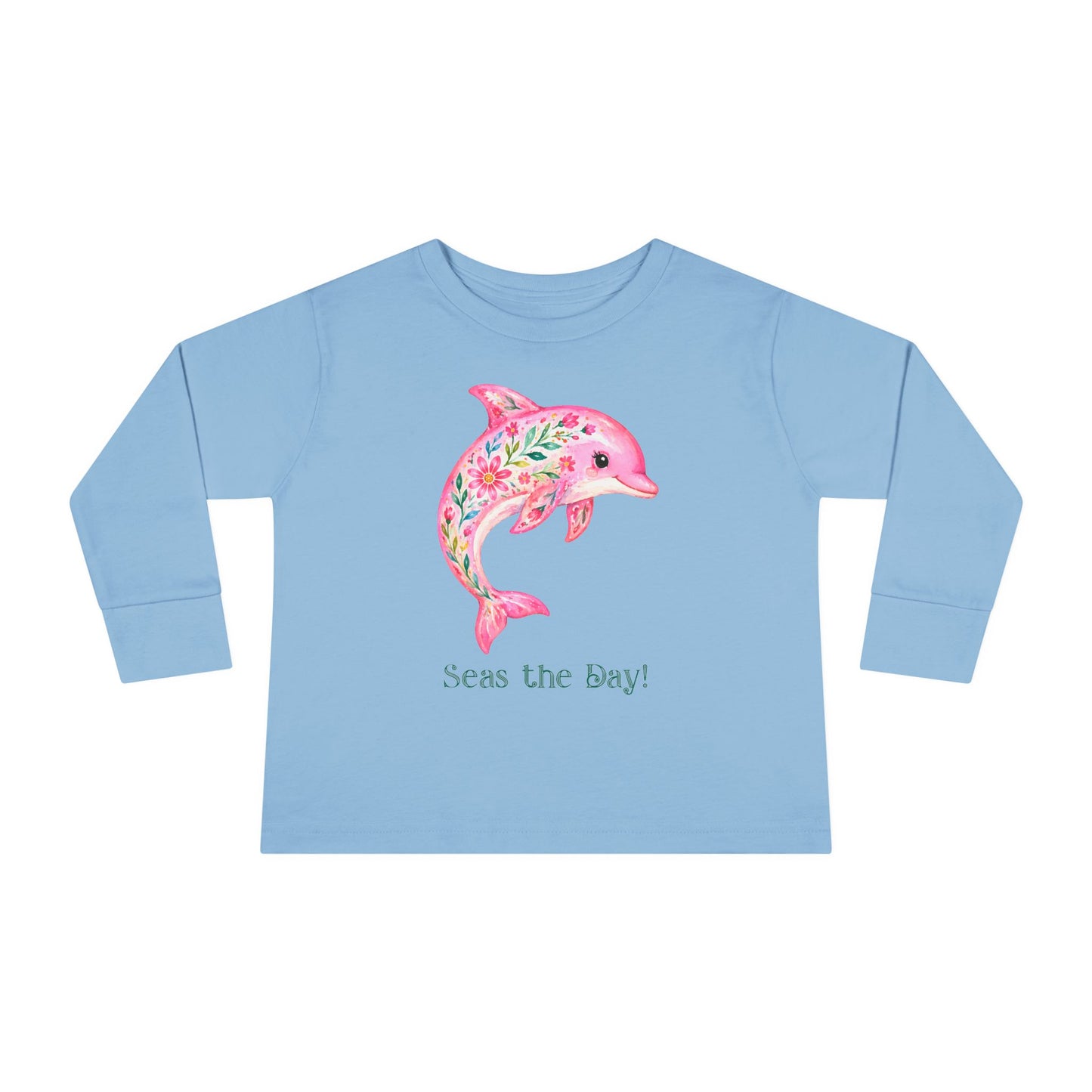Toddler LS Tee - Animal - Seas the Day Dolphin (01)