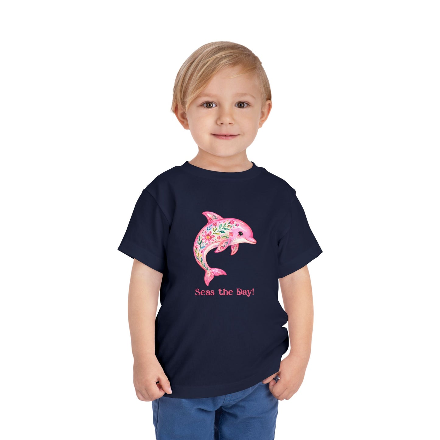 Toddler Tee - Animal - Seas the Day Dolphin (01)