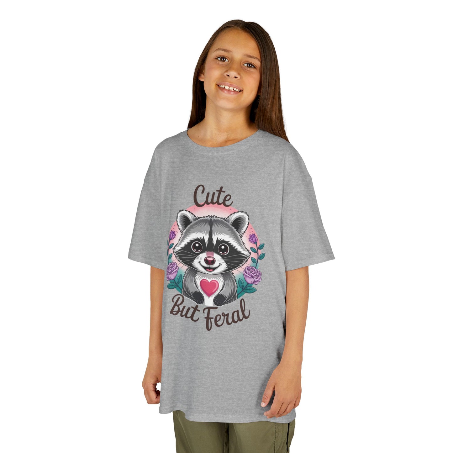 Child Tee - Animal / Racoon - Cute but Feral (01)