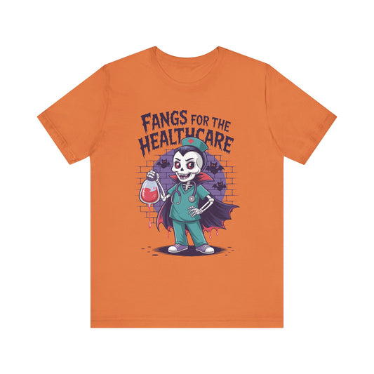 T-Shirt - Medical / Halloween - Fangs for the Healthcare (01a)