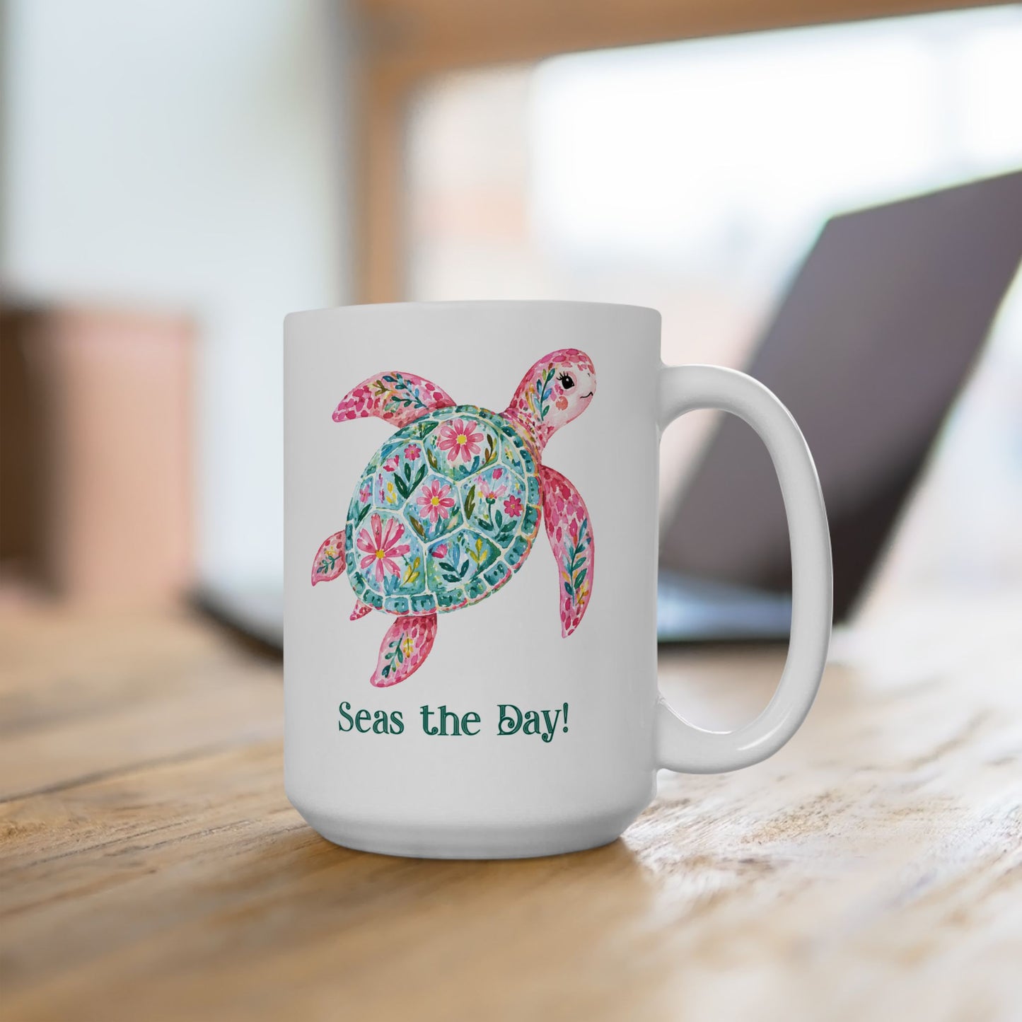 Ceramic Mug - Animal - Seas the Day Turtle (01)