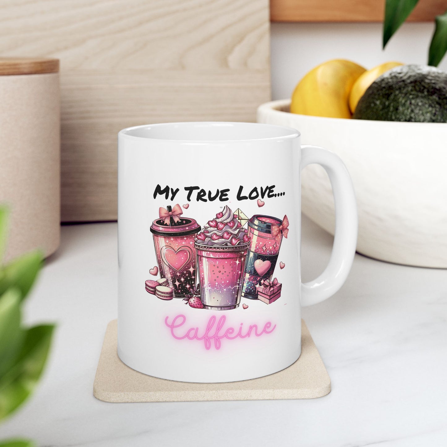 Ceramic Mug - Valentine - Coffee Drinks