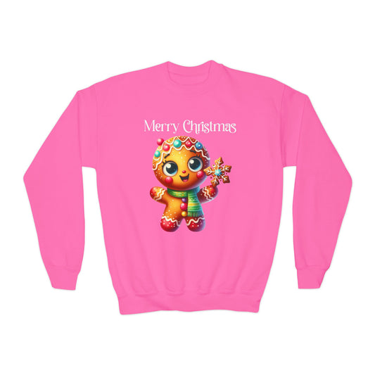 Child Sweatshirt - Christmas - Gingerbread - Merry Christmas (03a)