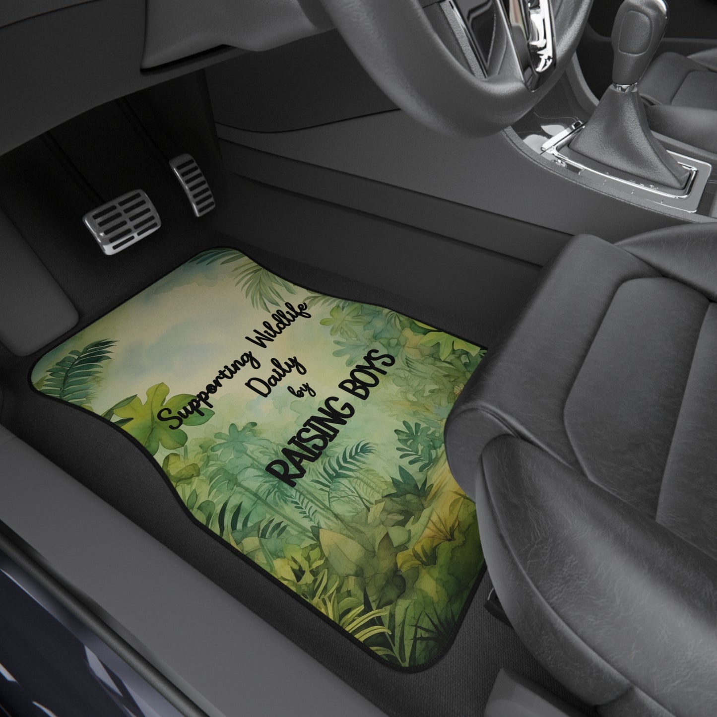 Car Mats (Set of 4) - Supporting Wildlife, Raising Boys