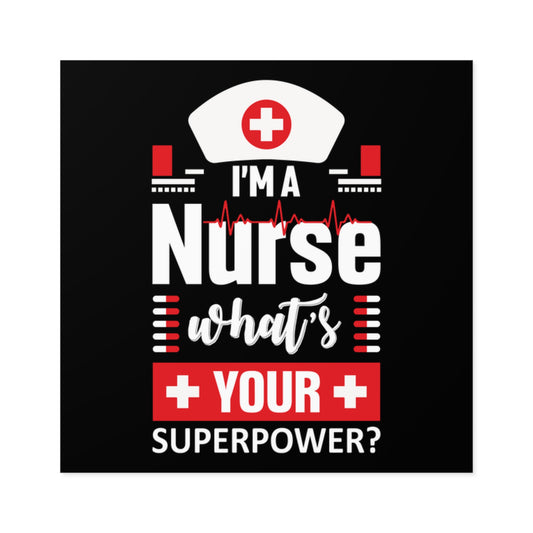 Nurse Superpower Sticker