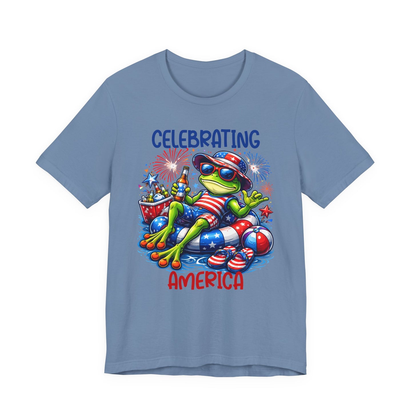 T-Shirt - American - Celebrating America Frog 01