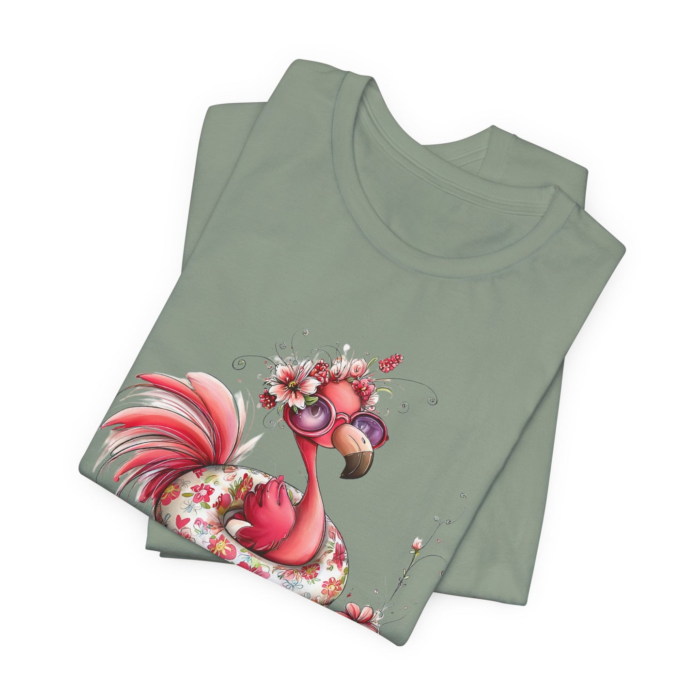 T-Shirt - Animal - Flamingo - Summer Time 01