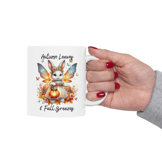 Ceramic Mug - Autumn Leaves & Fall Breezes (01a)