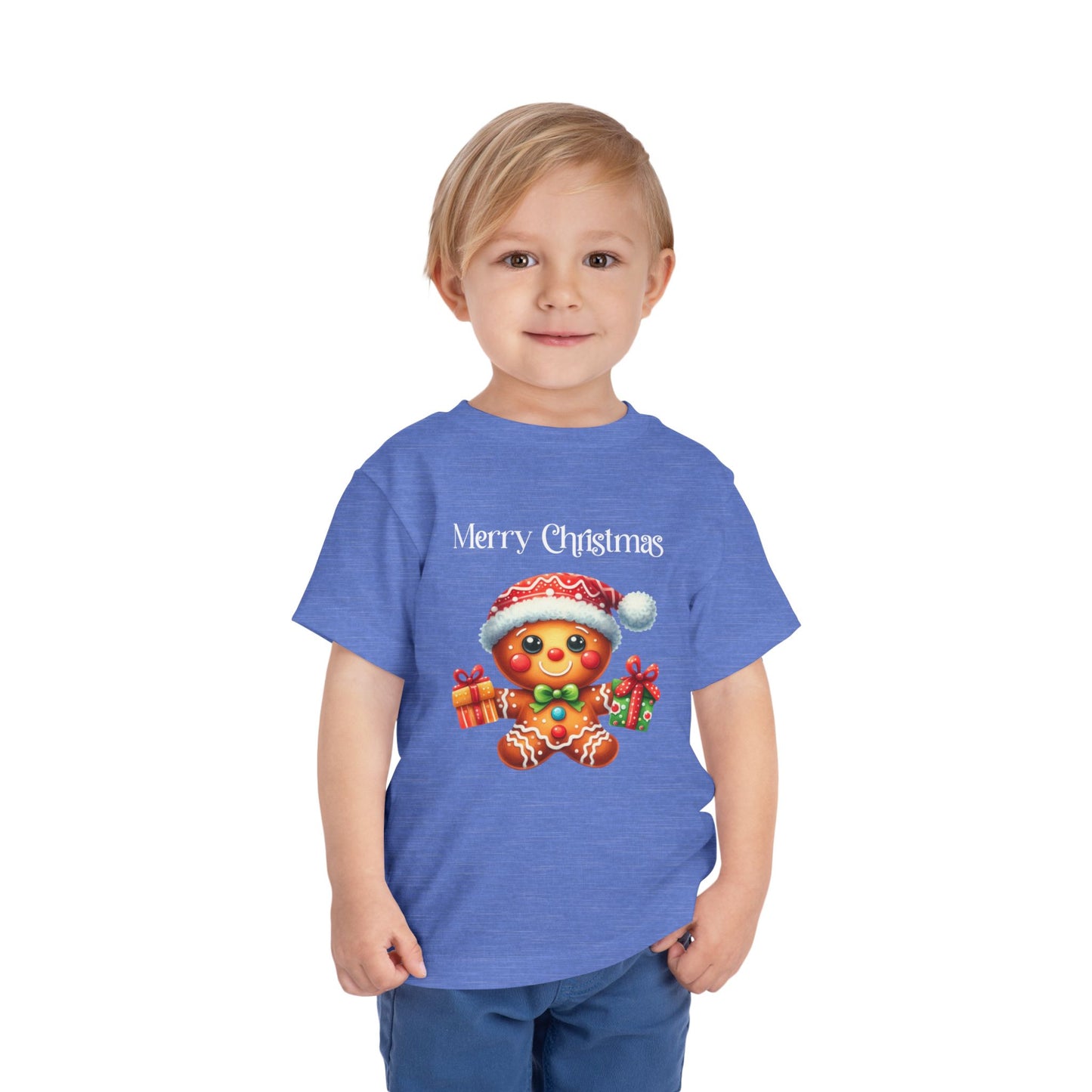 Toddler Tee - Christmas - Gingerbread - Merry Christmas (01a)