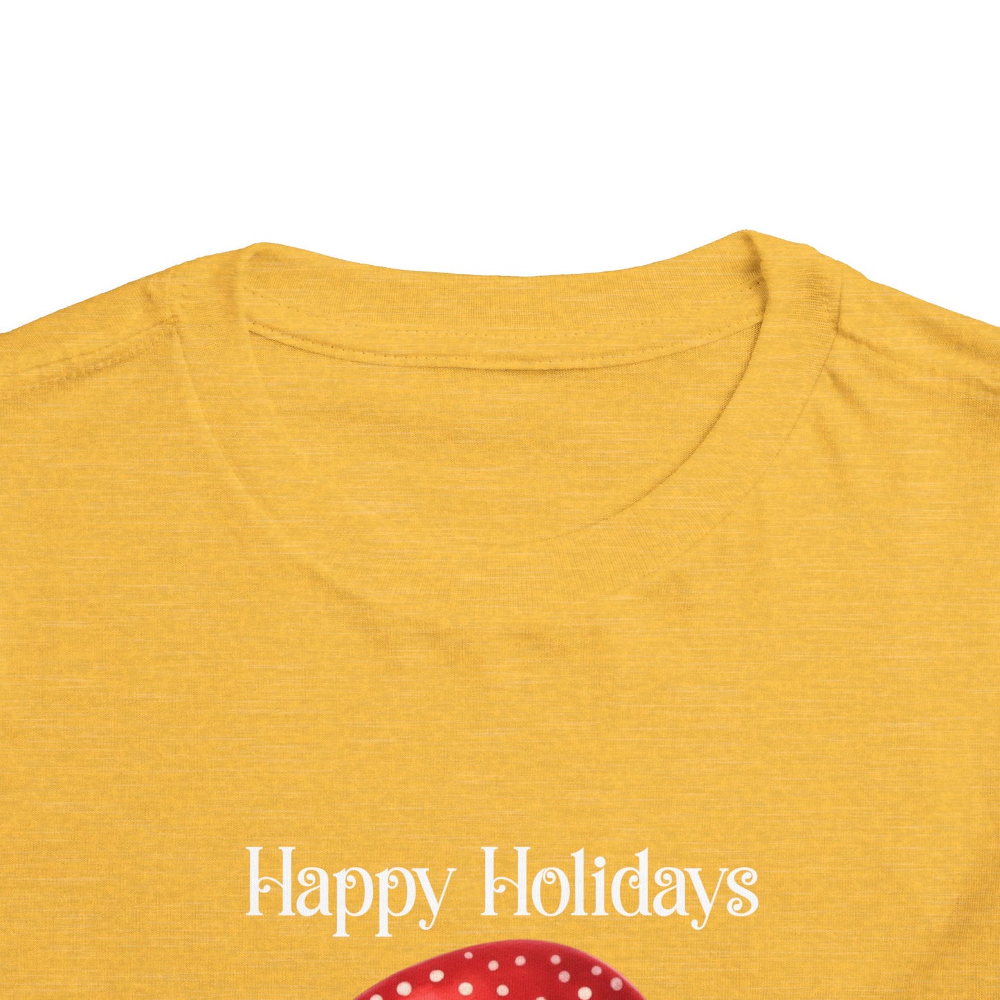 Toddler Tee - Christmas - Gingerbread - Happy Holidays (02a)