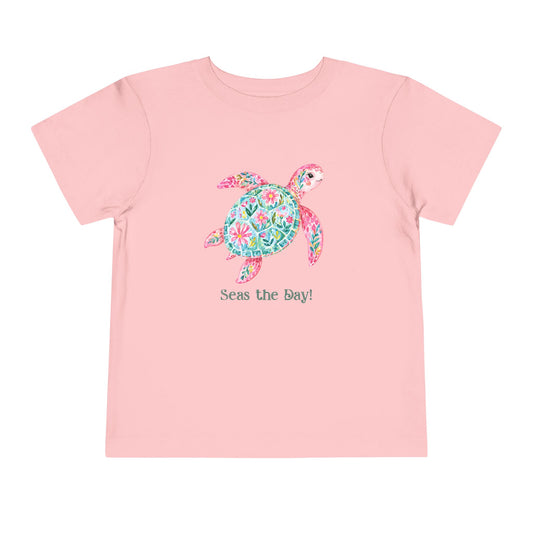 Toddler Tee - Animal - Seas the Day Turtle (01)