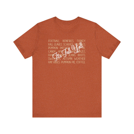 T-shirt - Autumn - It's Fall Y'all (1a)