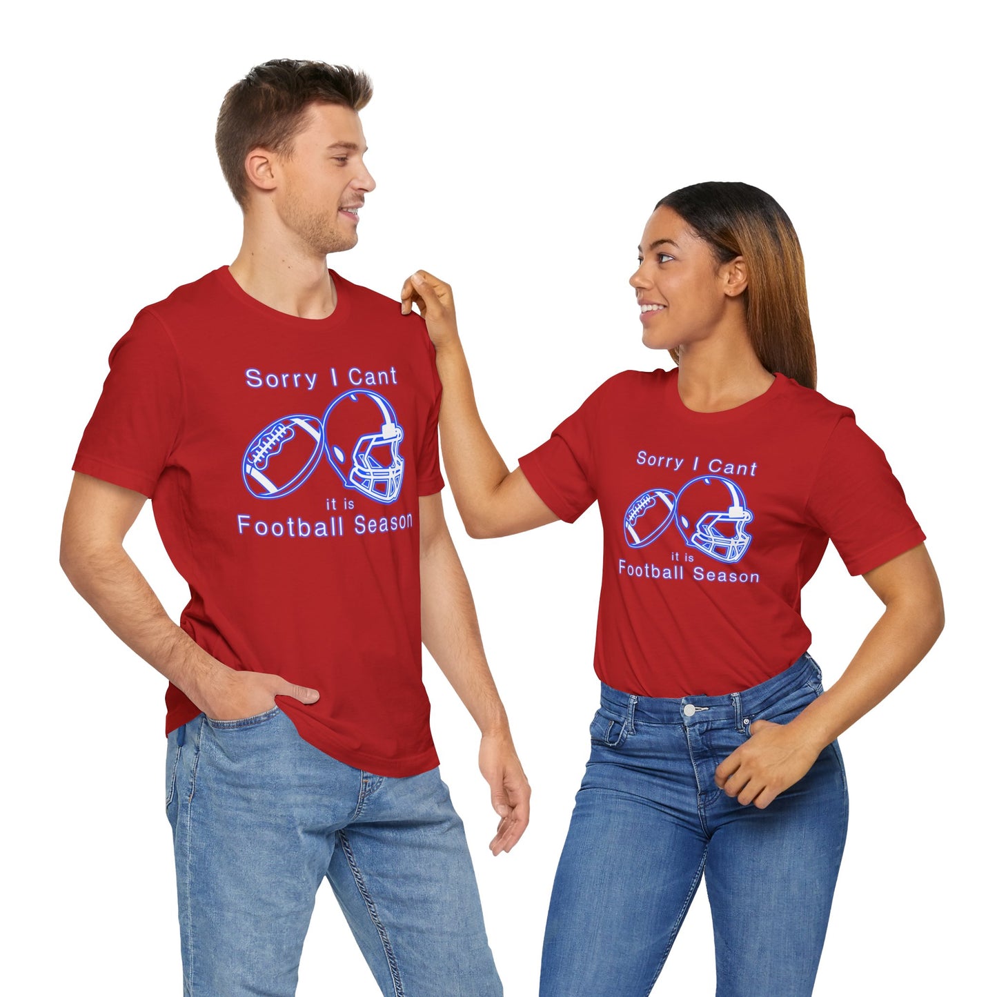 T-shirt - Football - Sorry I Cant (01i)