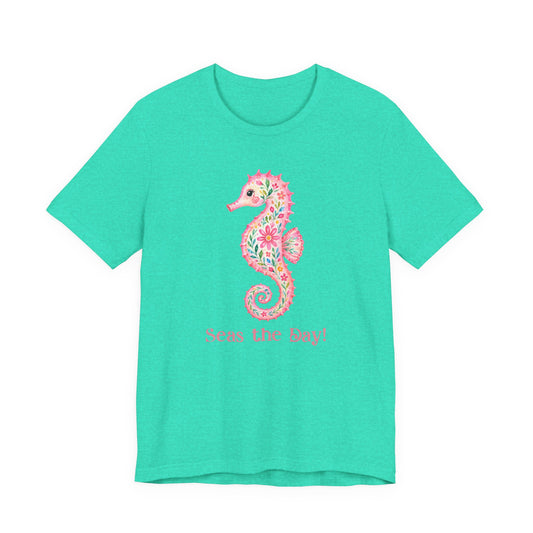 T-Shirt - Animal - Seas the Day Sea Horse (01)