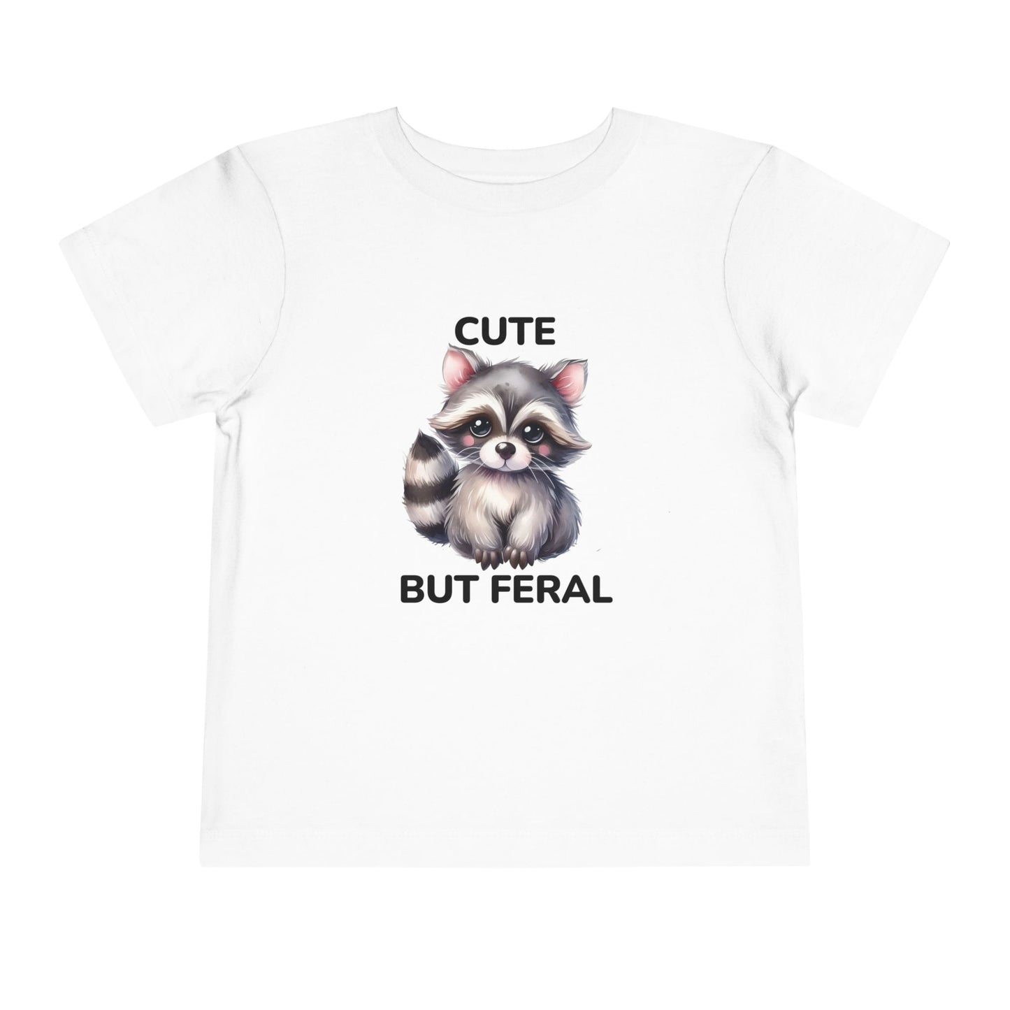Toddler Tee - Animal / Racoon - Cute but Feral (02)