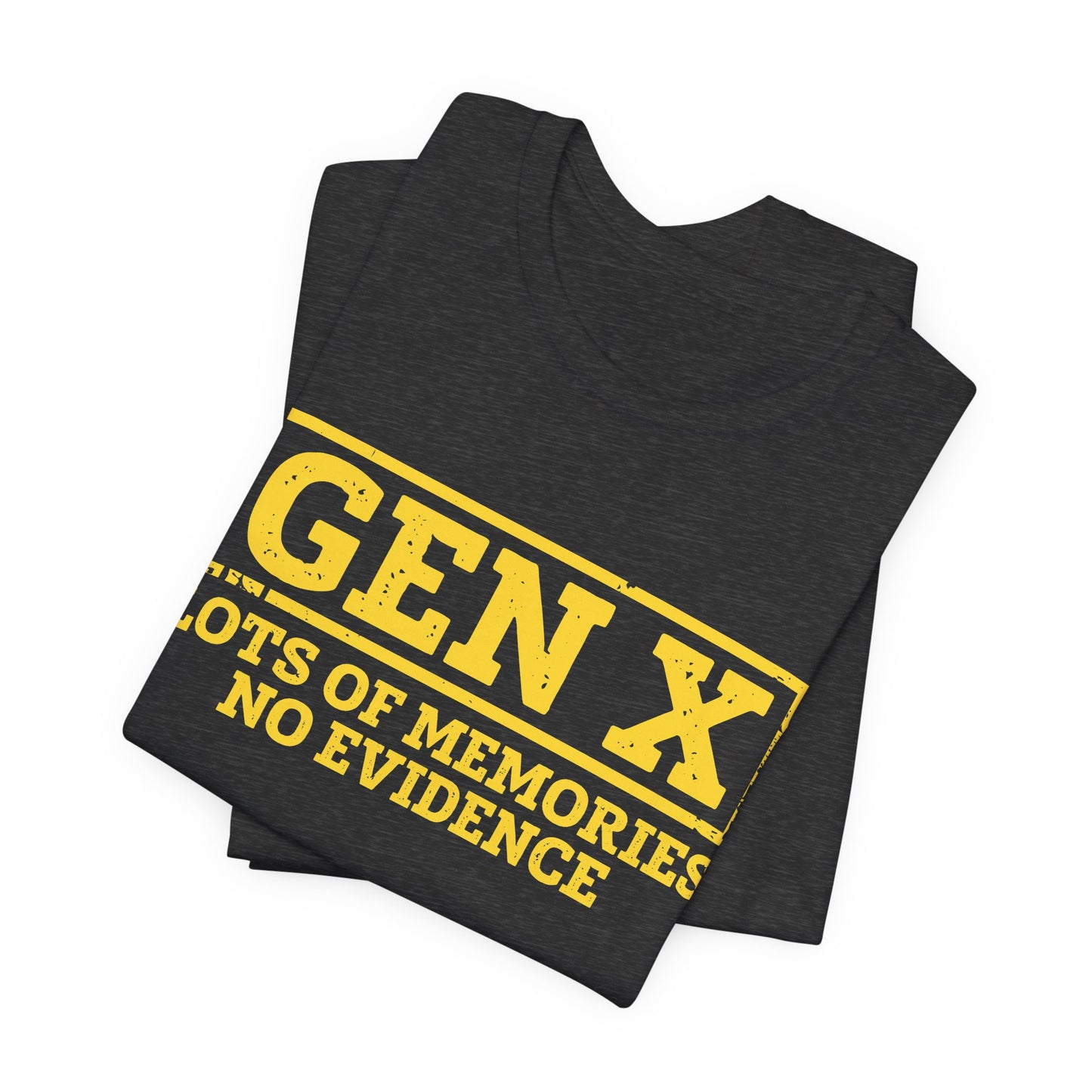 T-shirt - Sarcastic - GenX No Memories (01-yellow)