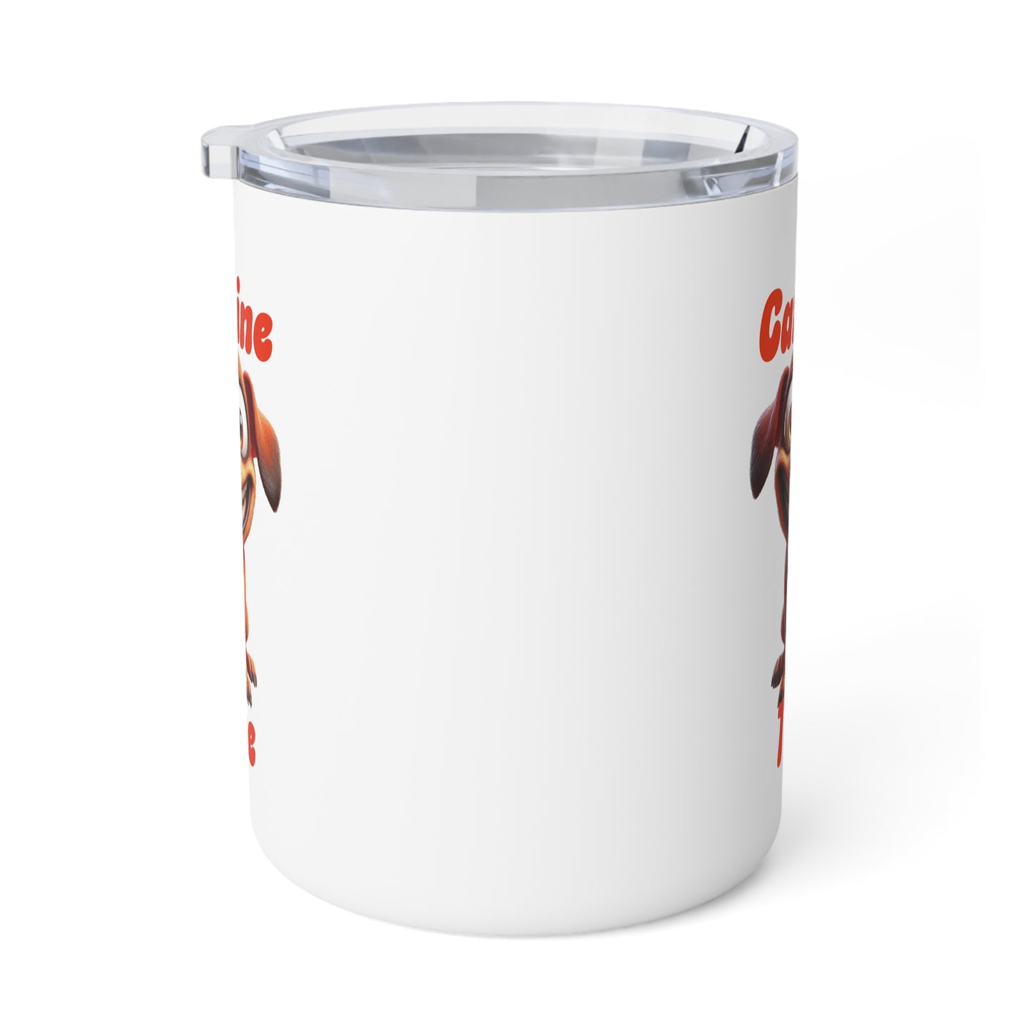 Insulated Coffee Mug - Caffeine Time with dog (2)