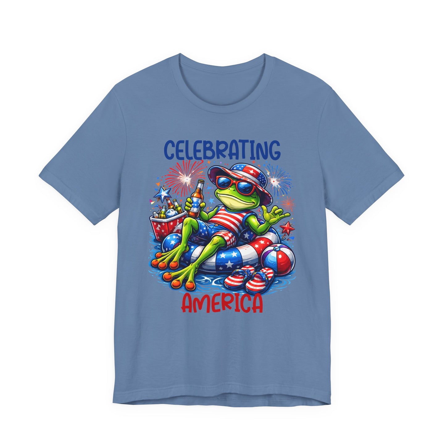 T-Shirt - American - Celebrating America Frog 01