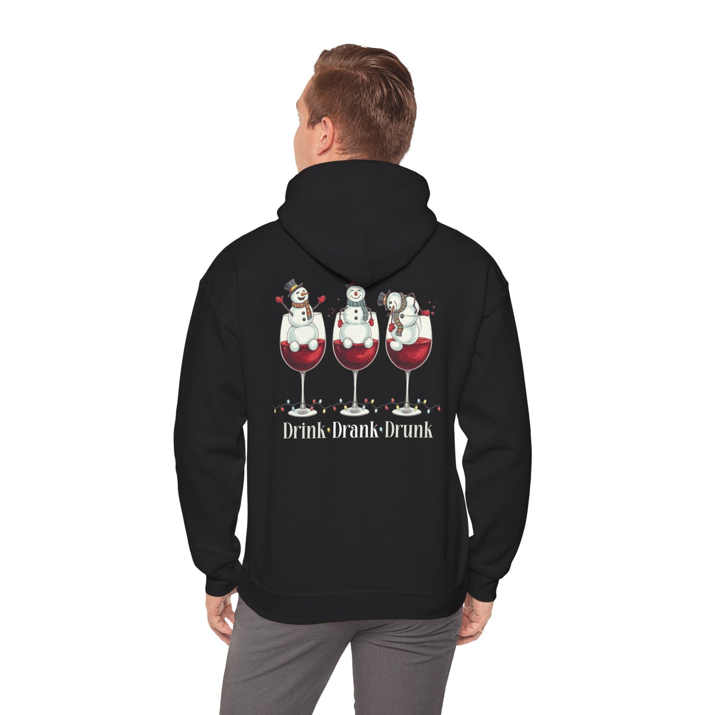 Heavy Blend Hoodie - Winter - Snowmen Drink Drank Drunk (01)