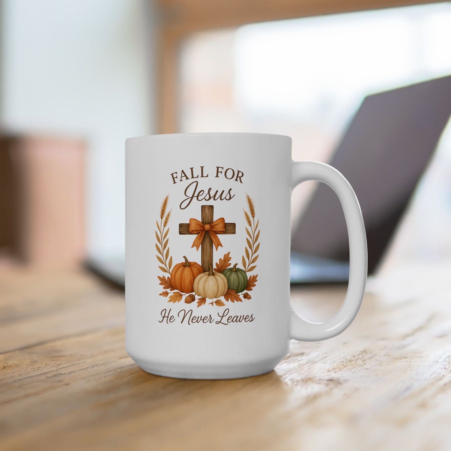 Ceramic Mug - Faith - Fall for Jesus (01 Autumn)