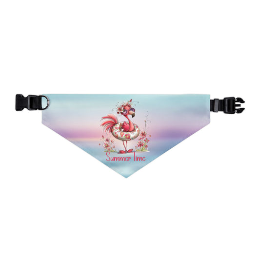 Pet Item - Bandana Collar - Flamingo - Summer Time (01)