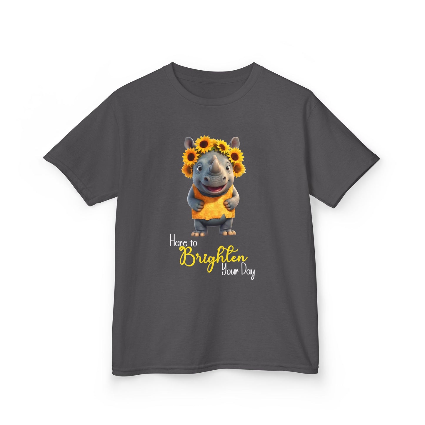 Child Tee - Animal - Here to Brighten, Rhino (01)