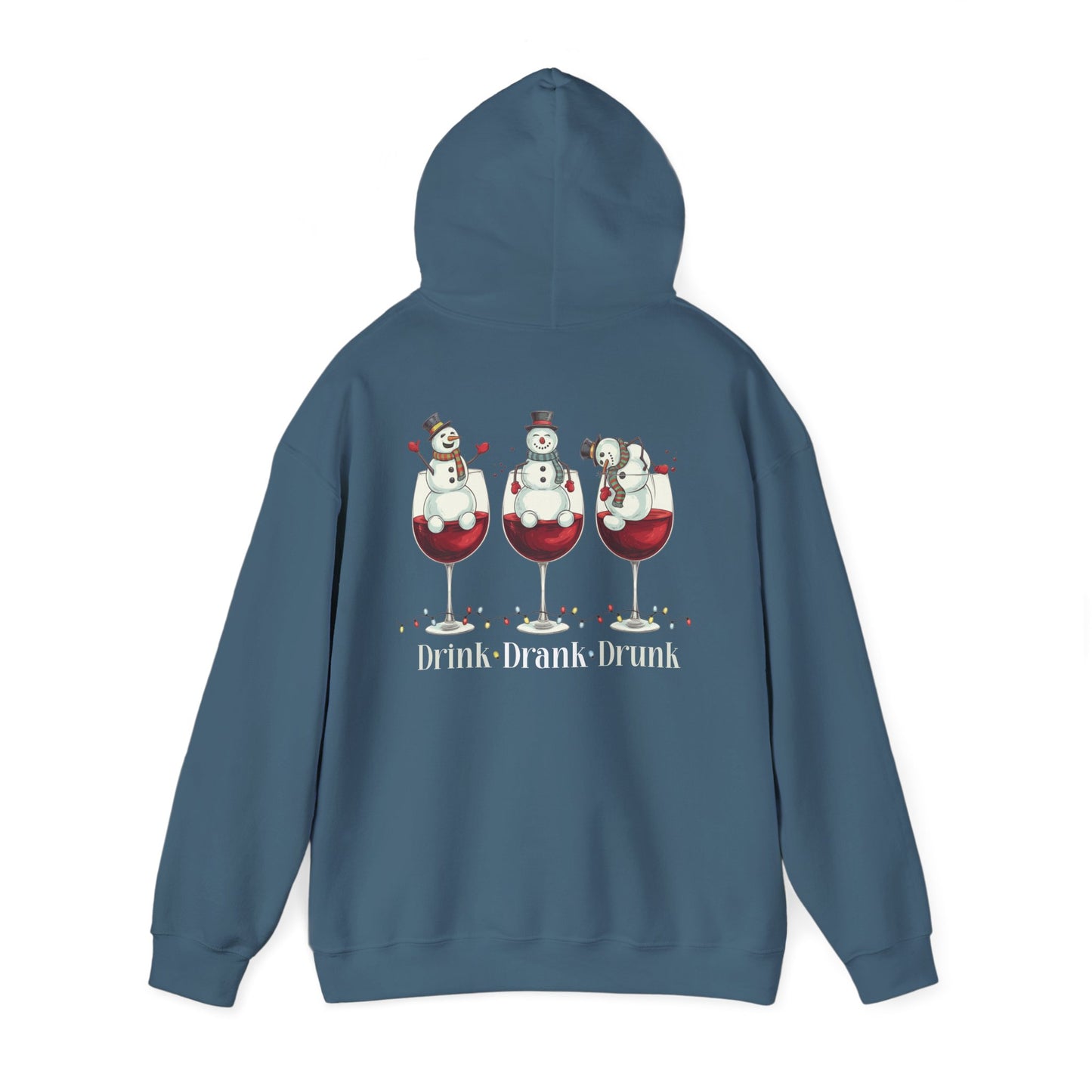 Heavy Blend Hoodie - Winter - Snowmen Drink Drank Drunk (01)