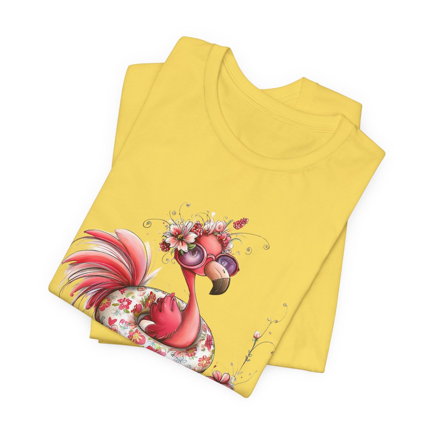 T-Shirt - Animal - Flamingo - Summer Time 01