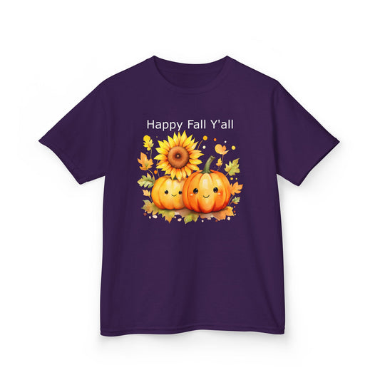 Child Tee - Autumn - Happy Fall Y'All (01)