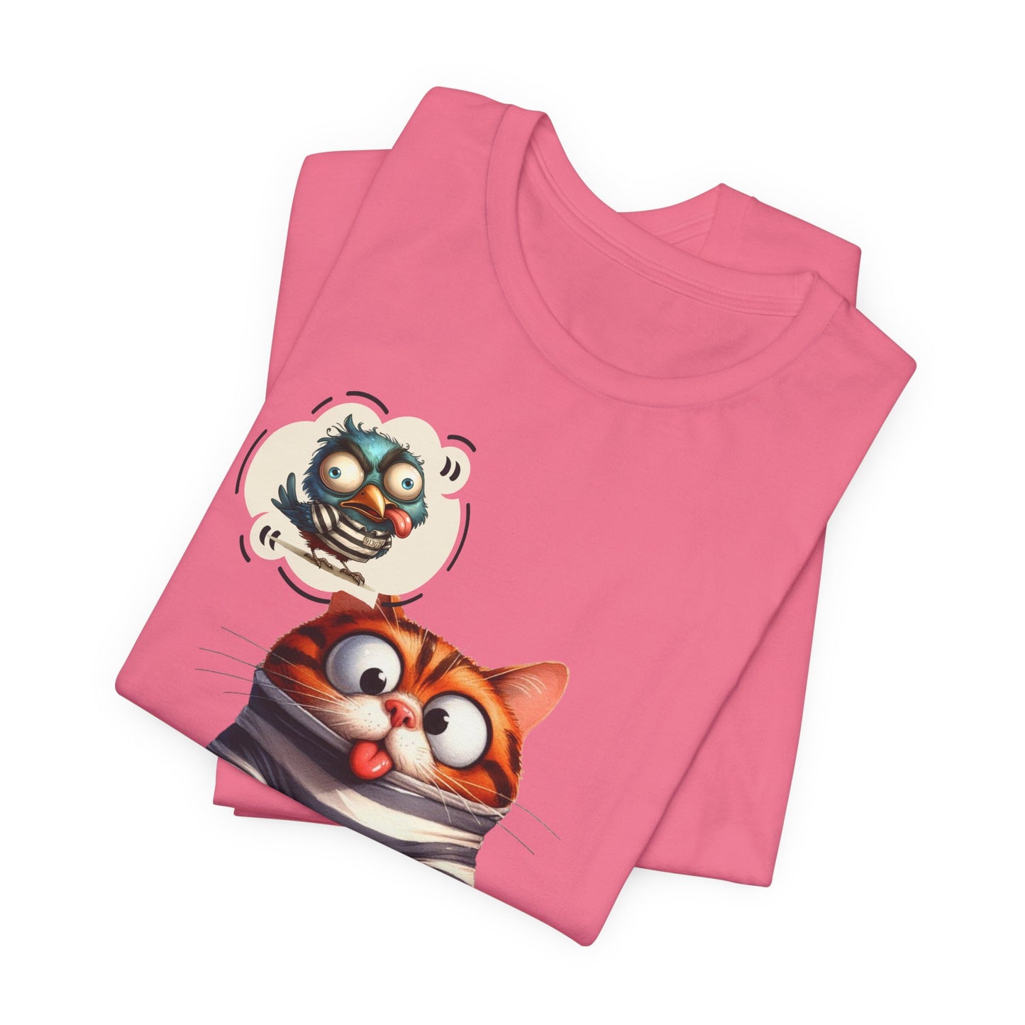 T-Shirt - Animal - Cat - I ate the jail bird (1B)