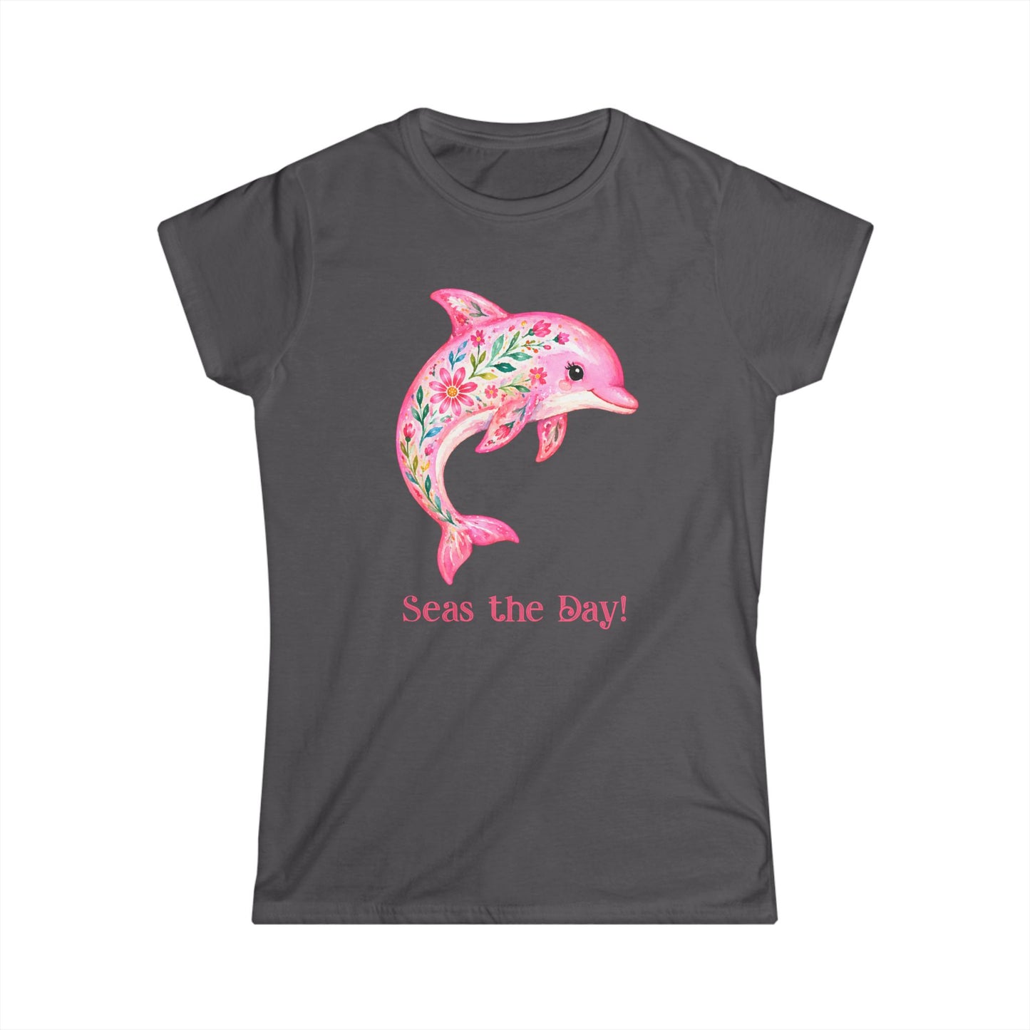 Female T-Shirt - Animal - Seas the Day Dolphin (01)