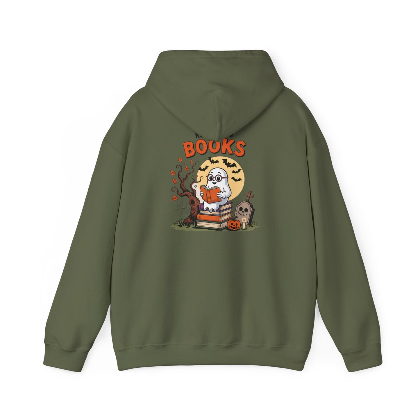 Heavy Blend Hoodie - Teacher/Halloween - Read More Books (01a)