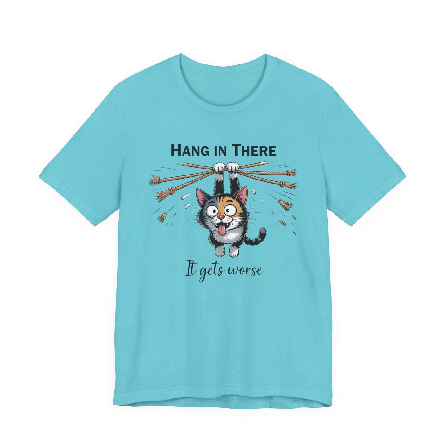 T-Shirt - Animal - Cat - Hang in there (1a)