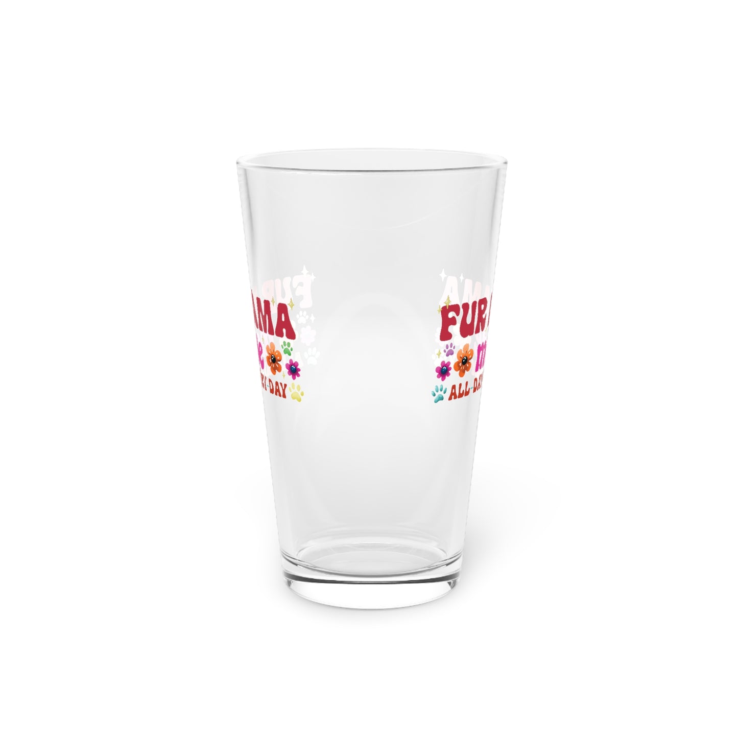 Pint Glass, 16oz - Fur Mama (1)
