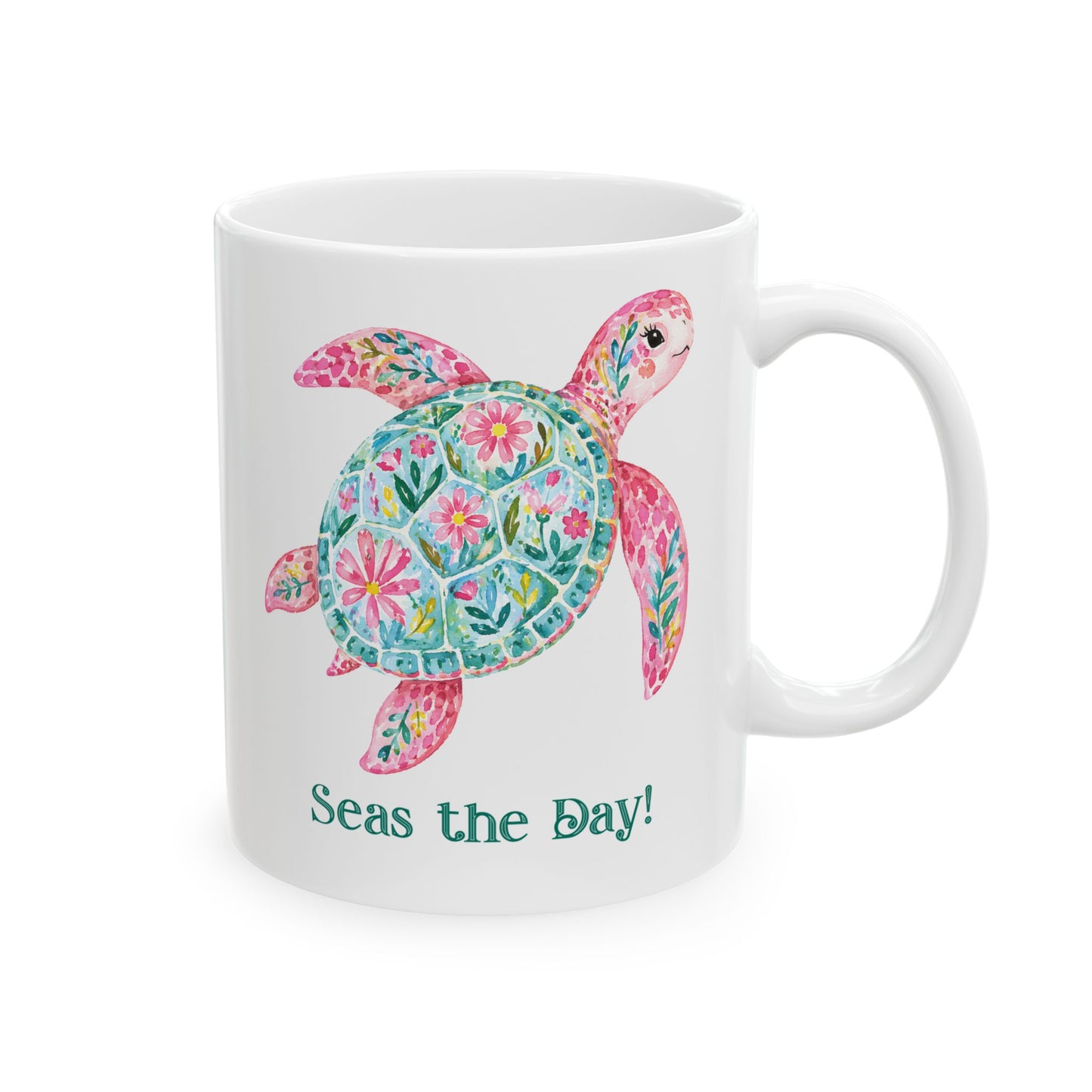 Ceramic Mug - Animal - Seas the Day Turtle (01)