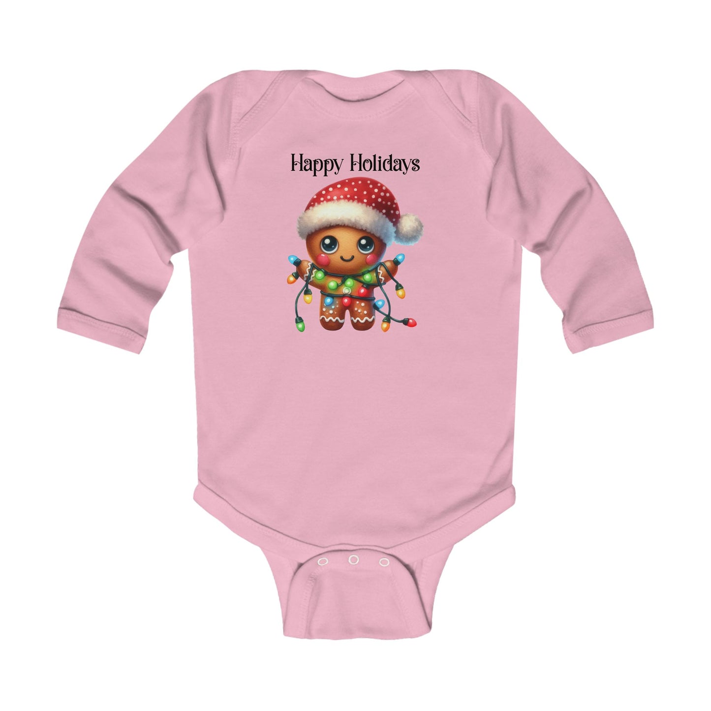 Onesie - Christmas - Gingerbread - Happy Holidays (02)