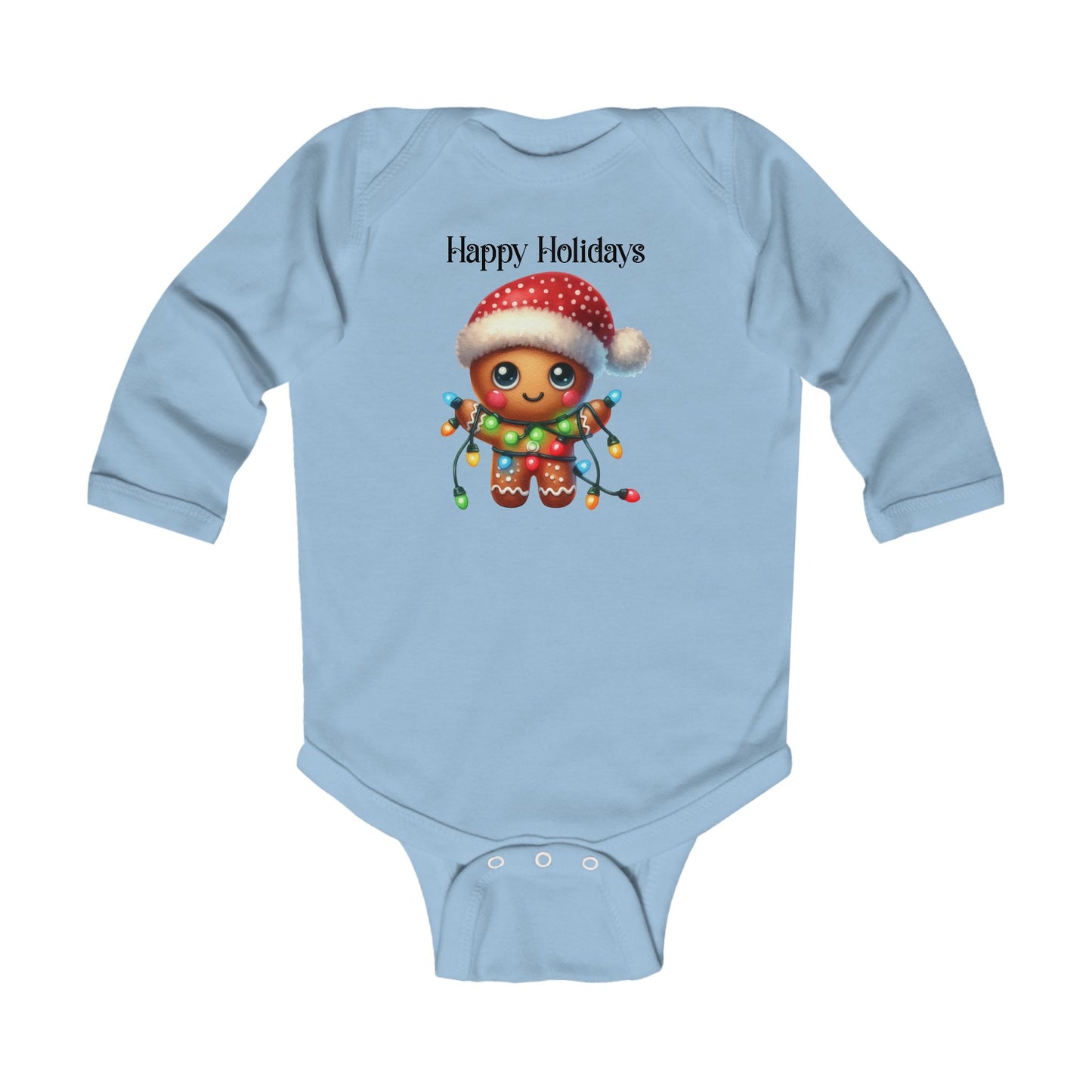 Onesie - Christmas - Gingerbread - Happy Holidays (02)