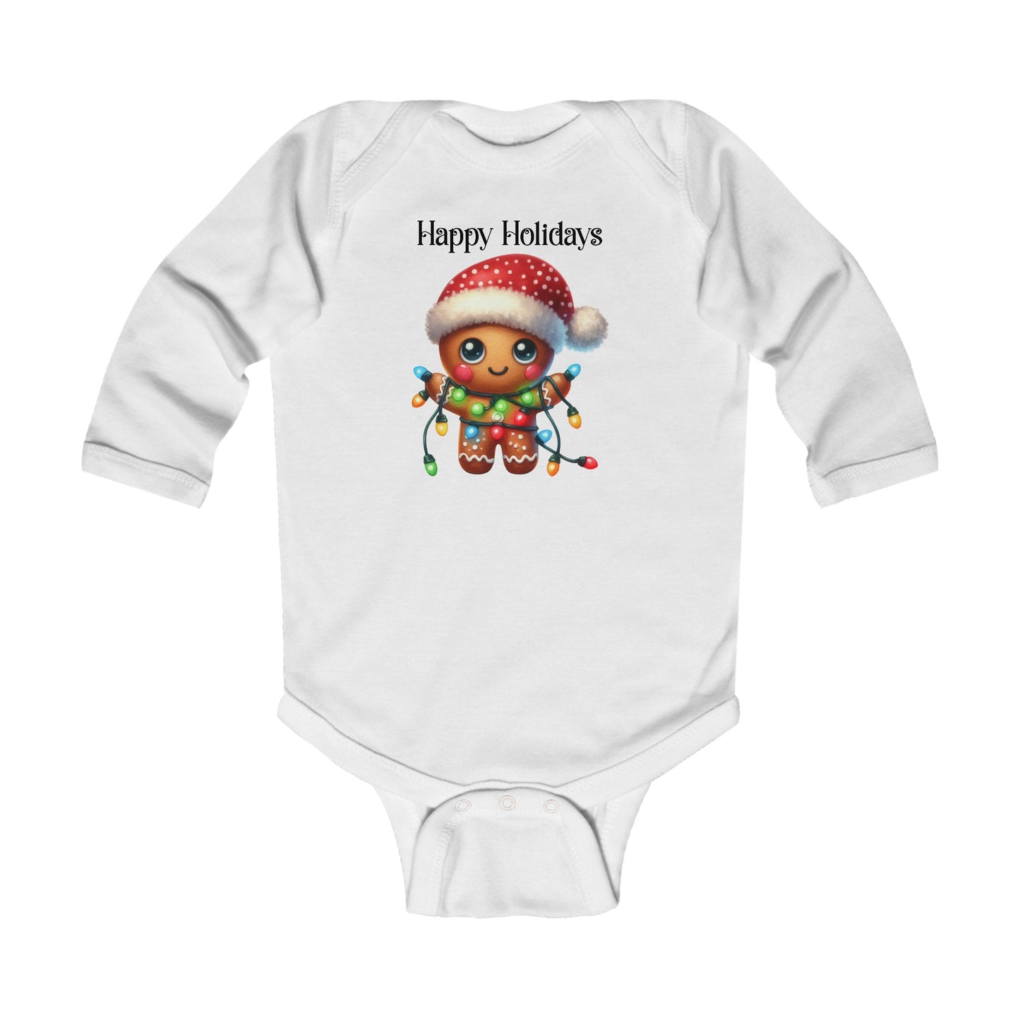 Onesie - Christmas - Gingerbread - Happy Holidays (02)